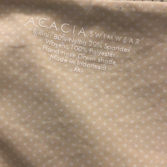 ACACIA swimwear Leopard Print- crochet Strapless Swimsuit  size M - Picture 13 of 15